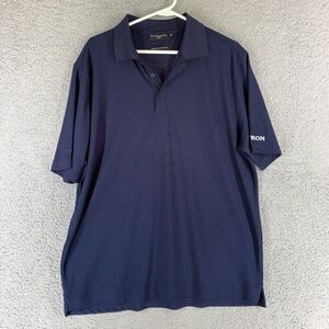 Glenmuir 1891 Polo Mens XL Blue Short‎ Sleeve Performance Polyester